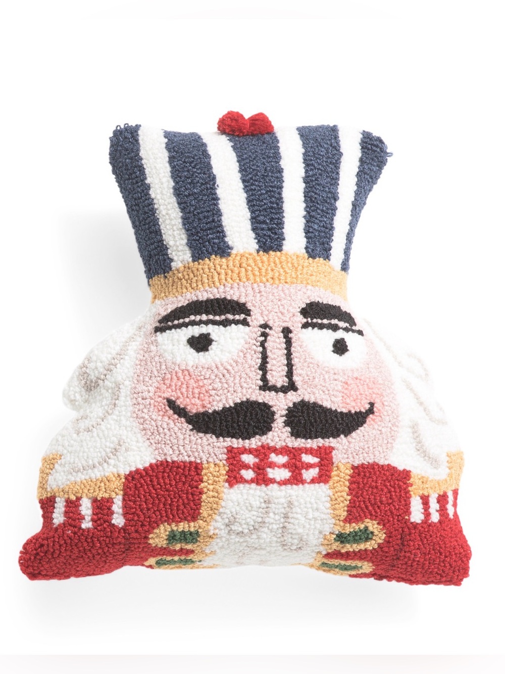 🩶PEKING HANDICRAFT NUTCRACKER HOOKED PILLOW - NWT🩶